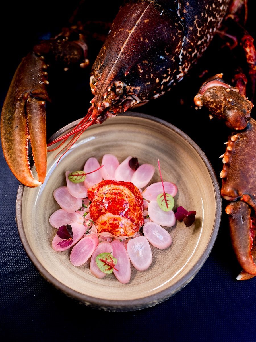 Plat de homard photographié par Evelyne Dumont photographe culinaire à Vichy
